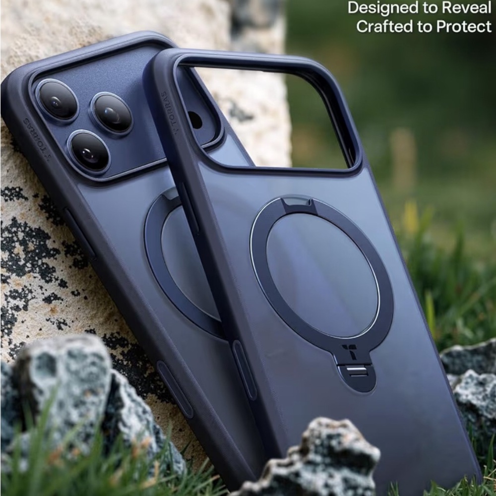 TORRAS Q3 Spin Case for iPhone 17 Pro – Deep Blue